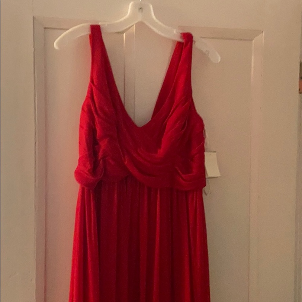 Red formal dress